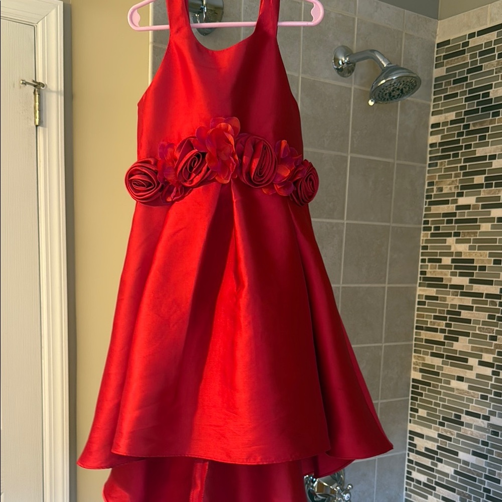 Macys Elegant Red Dress